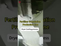 Secador rotativo profesional de tambor de acero inoxidable con línea de producción de fertilizantes