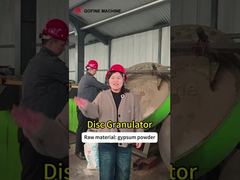 Comprender por qué se elige un granulador de disco con un diámetro de 1-3 metros para procesar polvo de yeso.