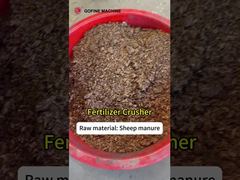 Equipo de producción de fertilizantes orgánicos de molienda de material semihúmedo de estiércol de oveja