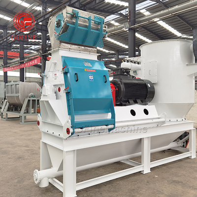 Cadena de producción de pulido de la alimentación del equipo de la trituradora de 10 Ton Corn Hammer Mill Feed