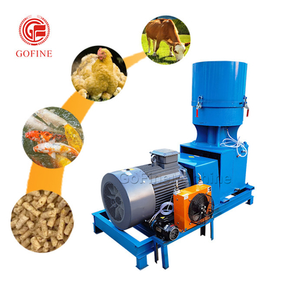 Máquina de procesamiento de piensos para animales de 150 kg/h Máquina de pellets para piensos para peces y pollos pequeños de 200 kg