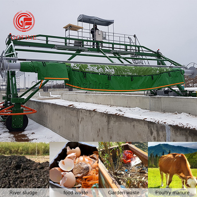 Equipo de producción de fertilizantes orgánicos de alta eficiencia para la colocación de la cubierta de compost