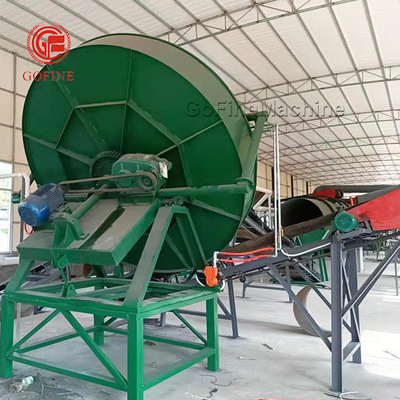 Línea de producción de fertilizantes granuladores de disco de capacidad 3-5T/H con fabricación de gránulos