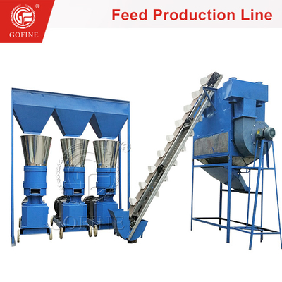 Línea de producción automática de pellets para piensos para aves de corral