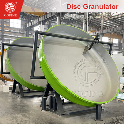 Máquina de granulación de disco húmedo de 1-2 t/h para la línea de producción de fertilizantes