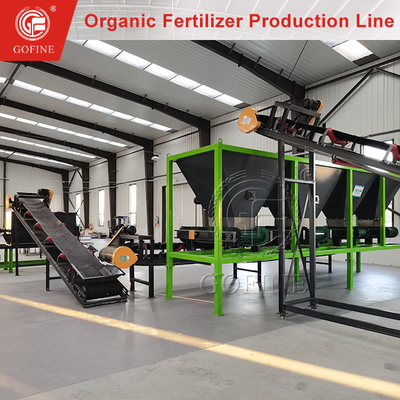 Conjunto completo de línea de producción de fertilizantes orgánicos en polvo de estiércol de pollo
