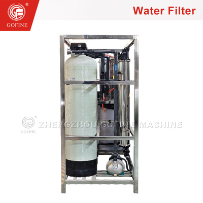 Sistema de filtración de agua pura con pantalla táctil PLC