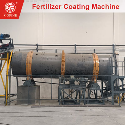 Máquina de recubrimiento de fertilizantes de tambor giratorio con aerosol líquido espesor de recubrimiento de 0,1 mm a 1,5 mm
