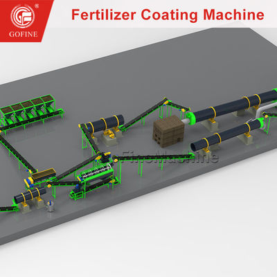Línea de producción de recubrimiento de fertilizantes orgánicos compuestos con liberación controlada