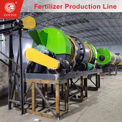 Máquina peletizadora de mezcla rotativa para proyecto de planta de granulación de fertilizantes