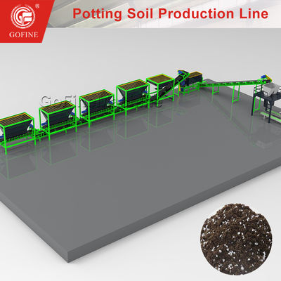 Crecimiento de la línea de producción de mezcla de macetas de procesamiento de la máquina