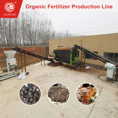Equipo completo de la línea de producción de fertilizantes para el compostaje de residuos municipales