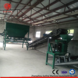 Fertilizante inorgánico 3T/H que hace máquina color verde capacidad de producción grande