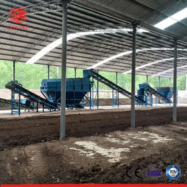 Operación del establo de la alta capacidad del equipo de producción del fertilizante orgánico del estiércol vegetal