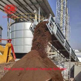 Producción del fertilizante del estiércol vegetal del abono de las aves de corral, bio buque de la fermentación del fertilizante