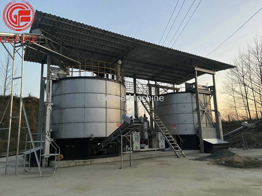 depósito de fermentación remolcable del abono de la producción del fertilizante del estiércol vegetal 120M3