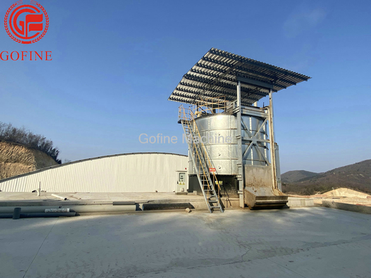 depósito de fermentación orgánico cilíndrico del abono de la producción del fertilizante del estiércol vegetal 120M3